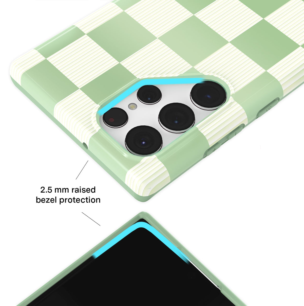 Pistachio Vibe Checkered Samsung Case