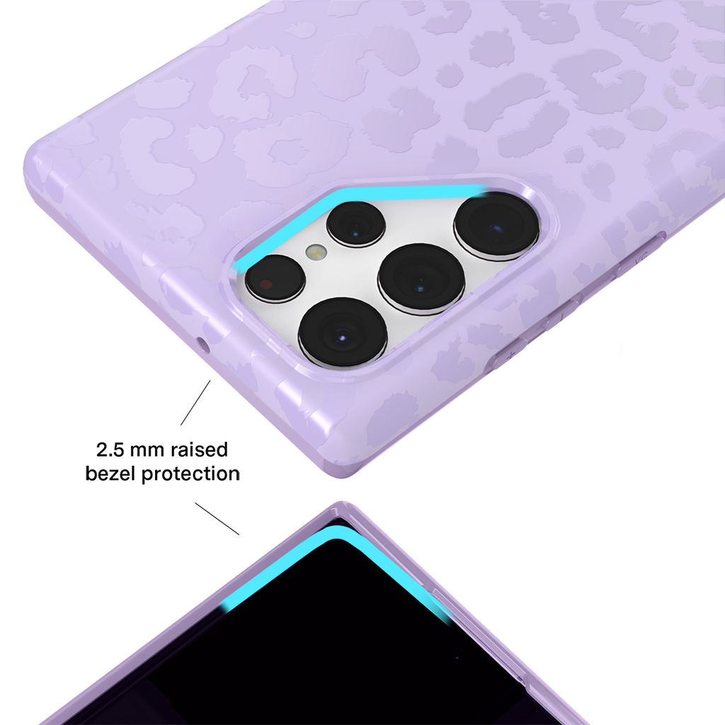 Lilac Leopard Samsung Case