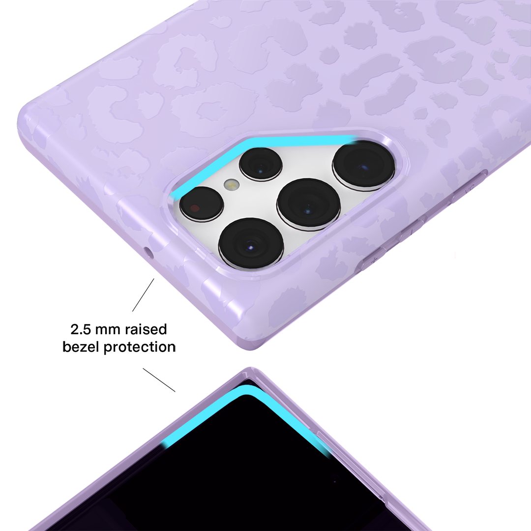 Lilac Leopard Samsung Case