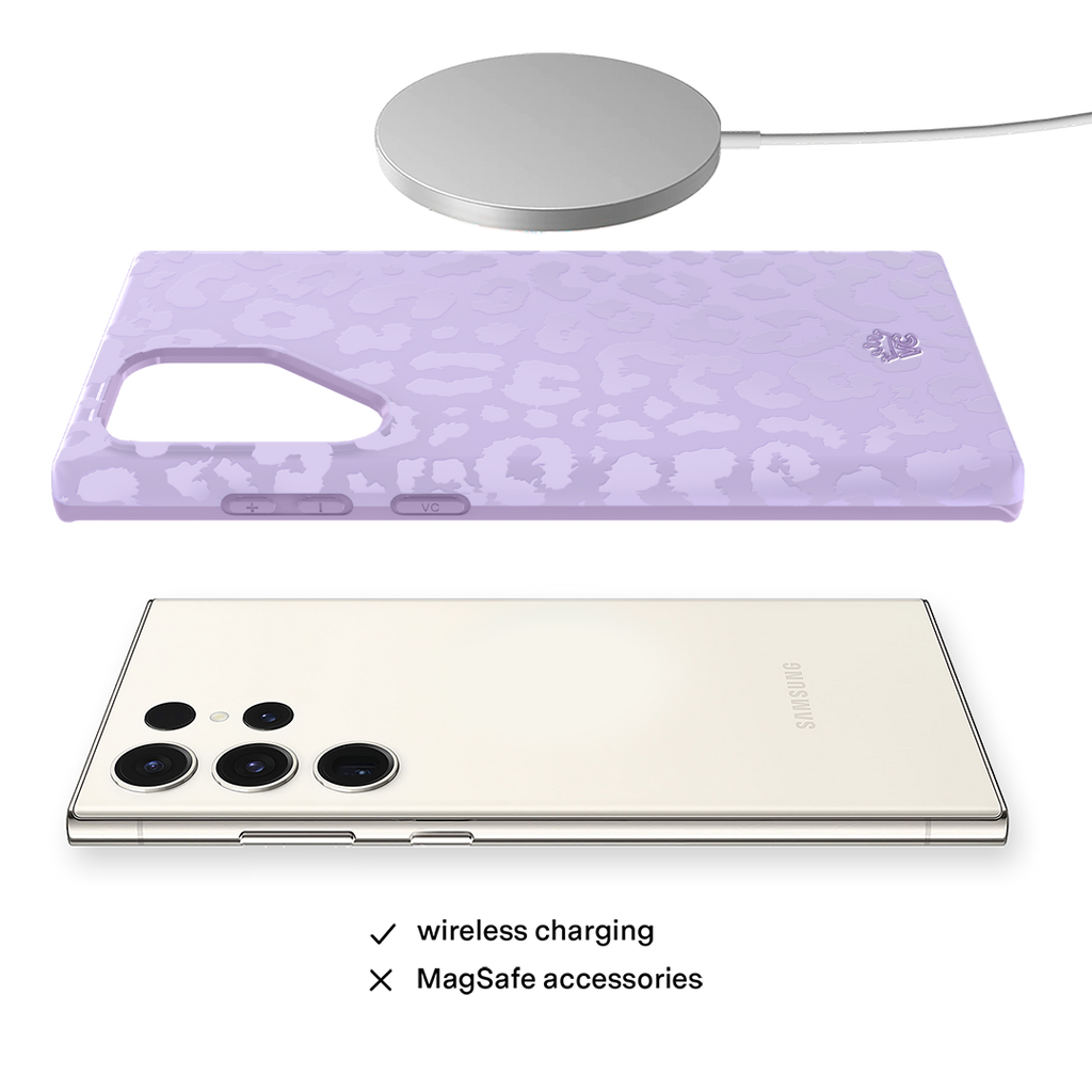 Lilac Leopard Samsung Case