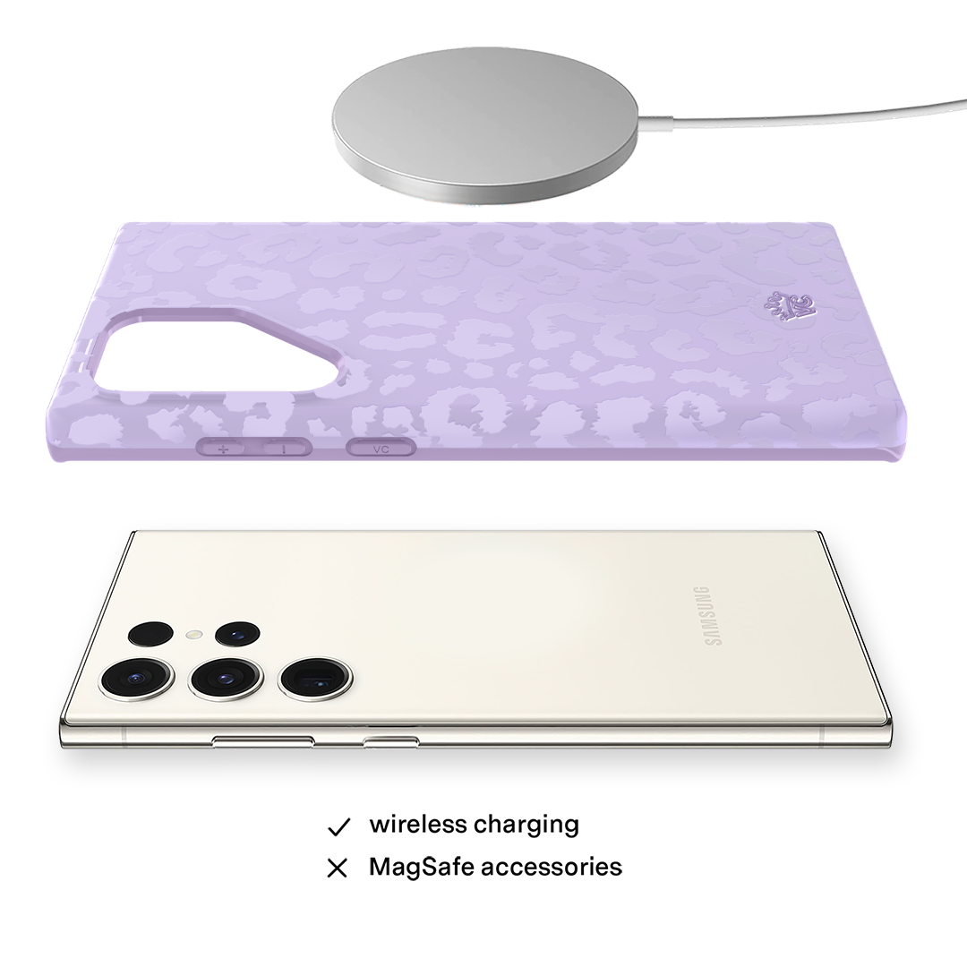 Lilac Leopard Samsung Case
