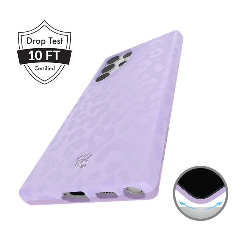 Lilac Leopard Samsung Case