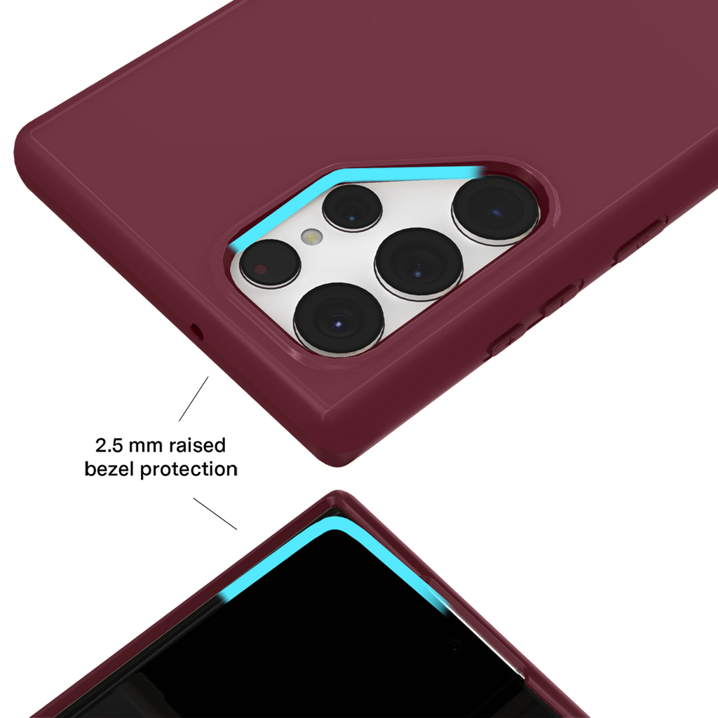 Burgundy 1990 Samsung Case