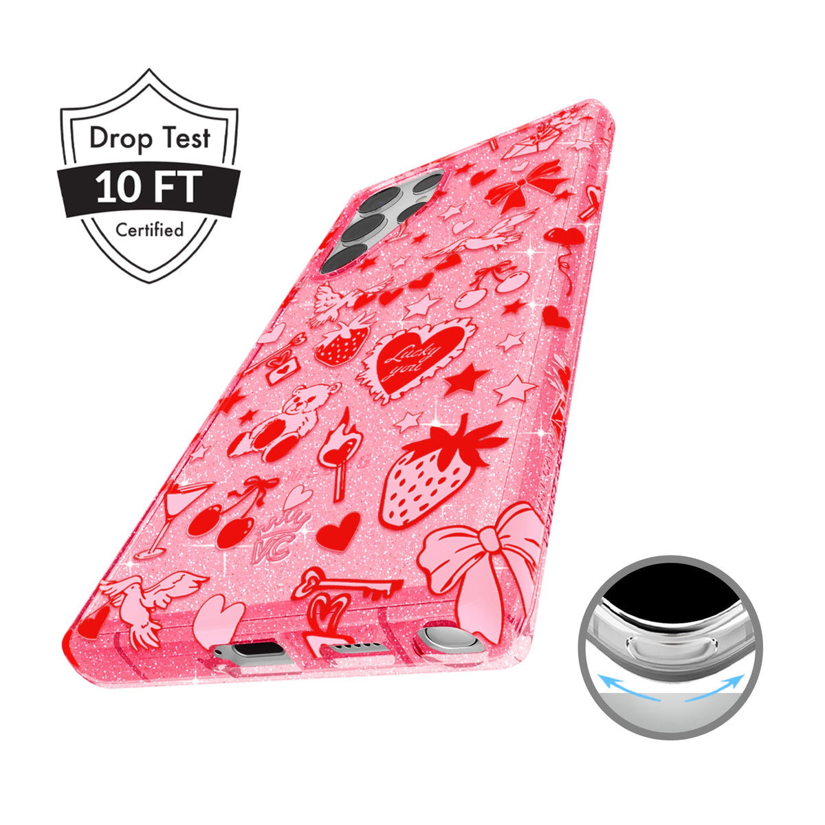 Be Mine Glitter Samsung Case