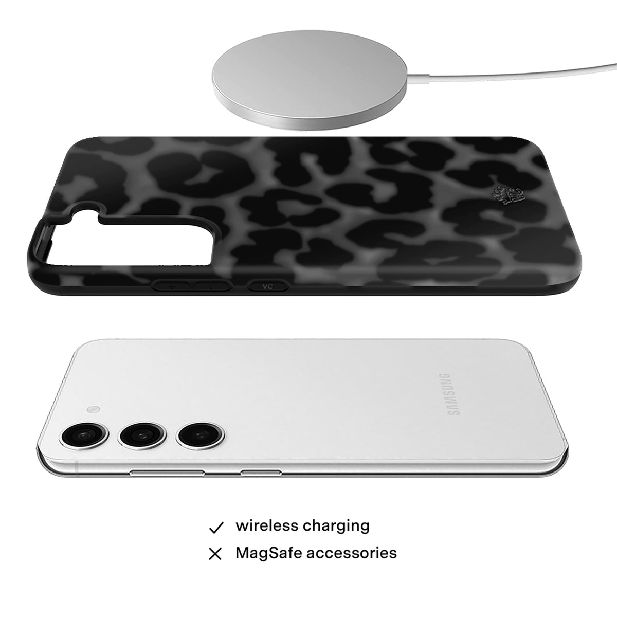 It Girl Black Leopard Samsung Case