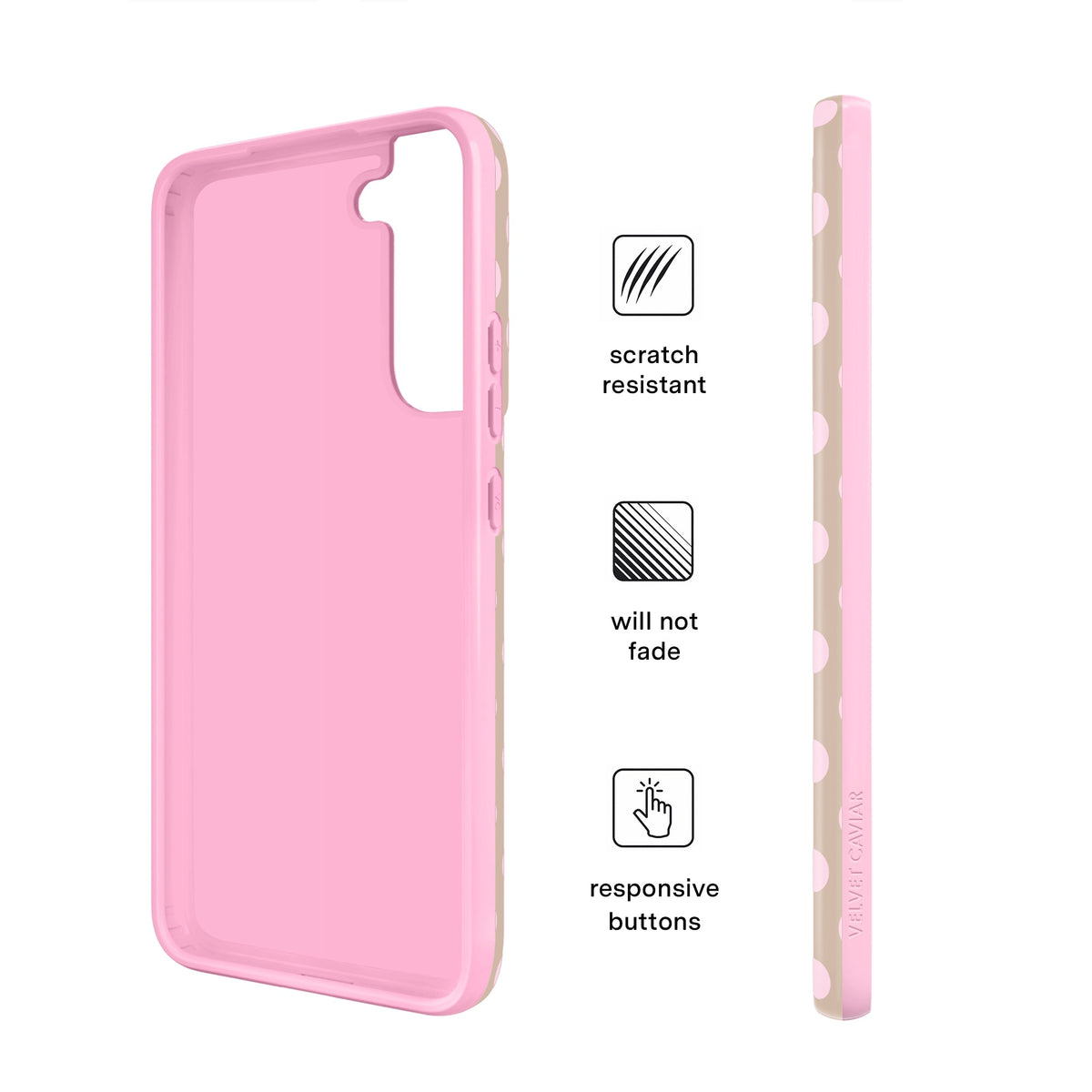 Brown Sugar Polka Dot Samsung Case