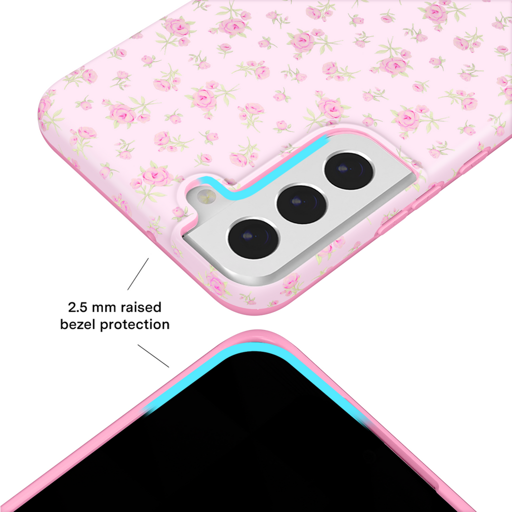 Dainty Pink Floral Samsung Case