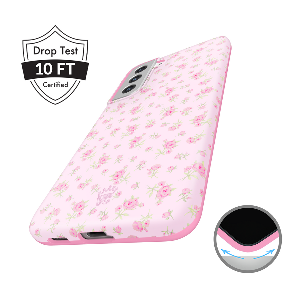 Dainty Pink Floral Samsung Case