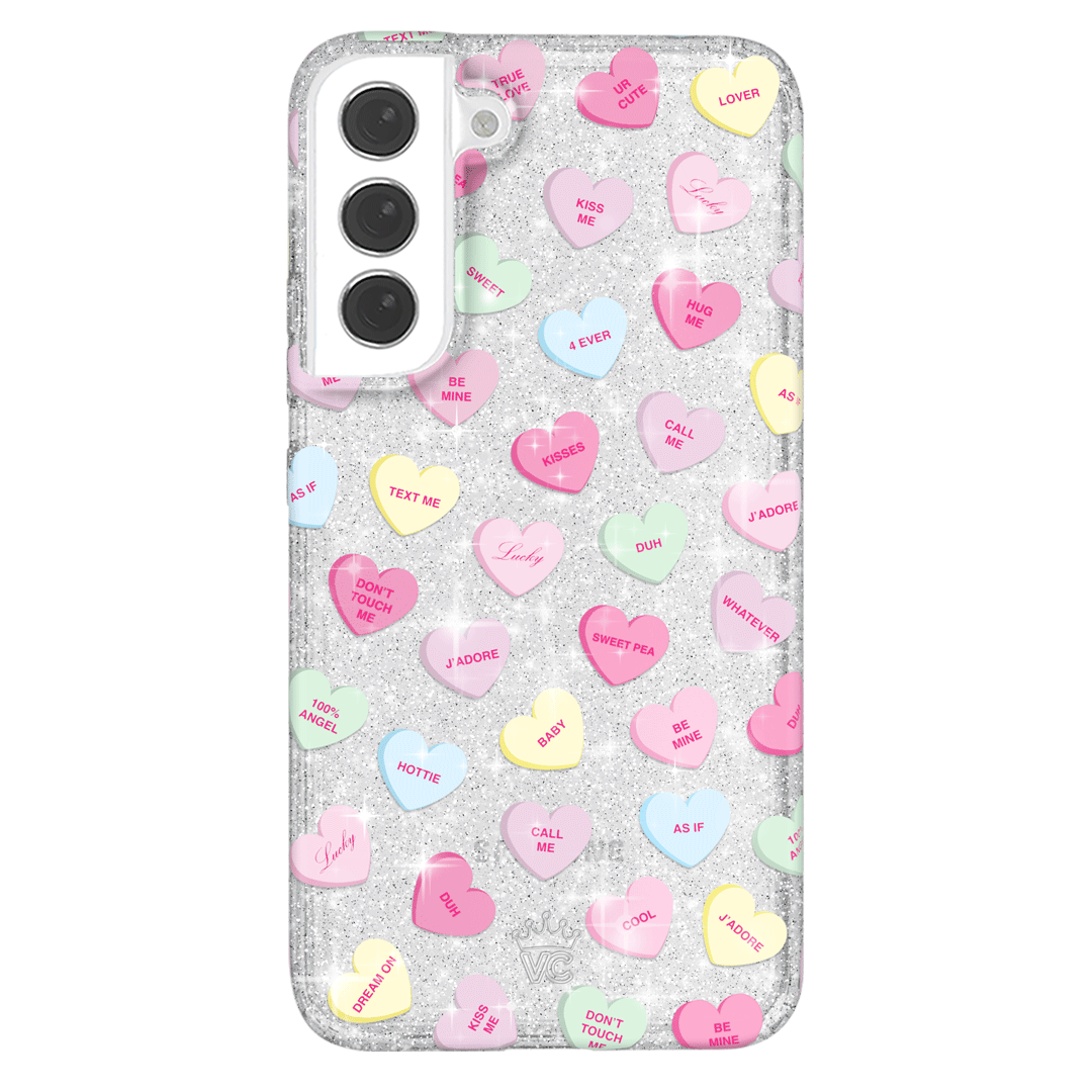Sweet Hearts Glitter Samsung Case
