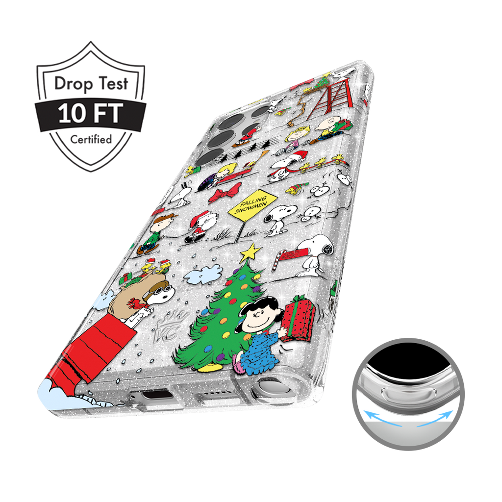 Snoopy Christmas Glitter Samsung Case