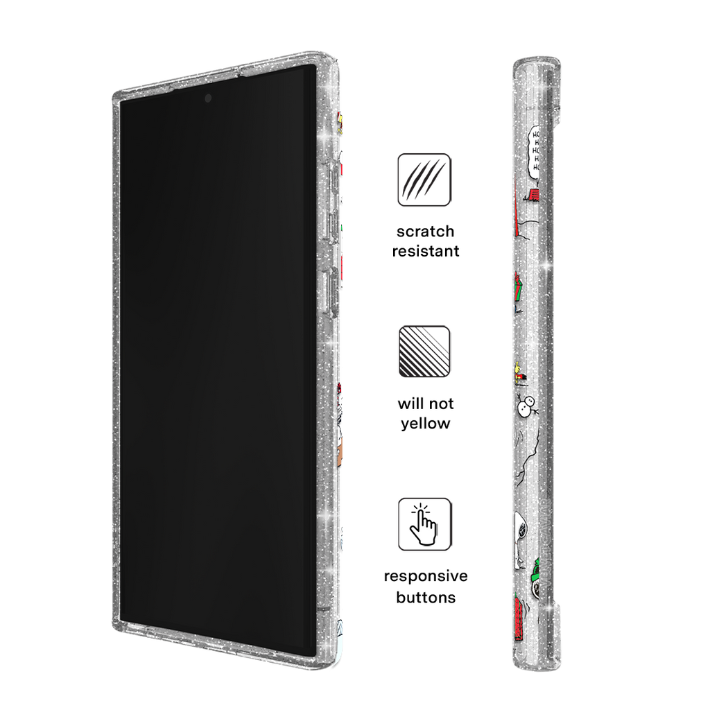 Snoopy Christmas Glitter Samsung Case