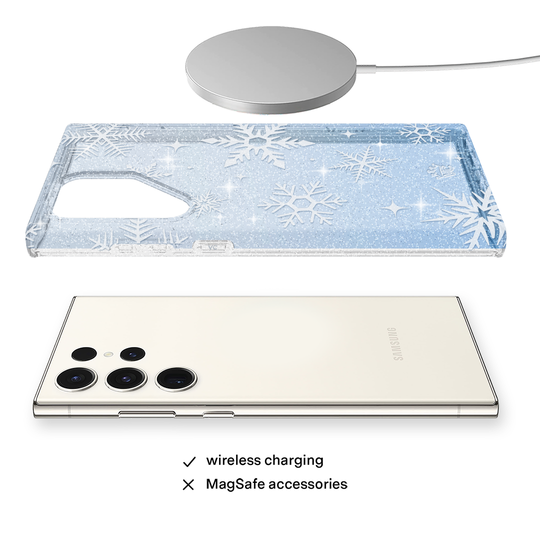 Snow Angel Glitter Samsung Case