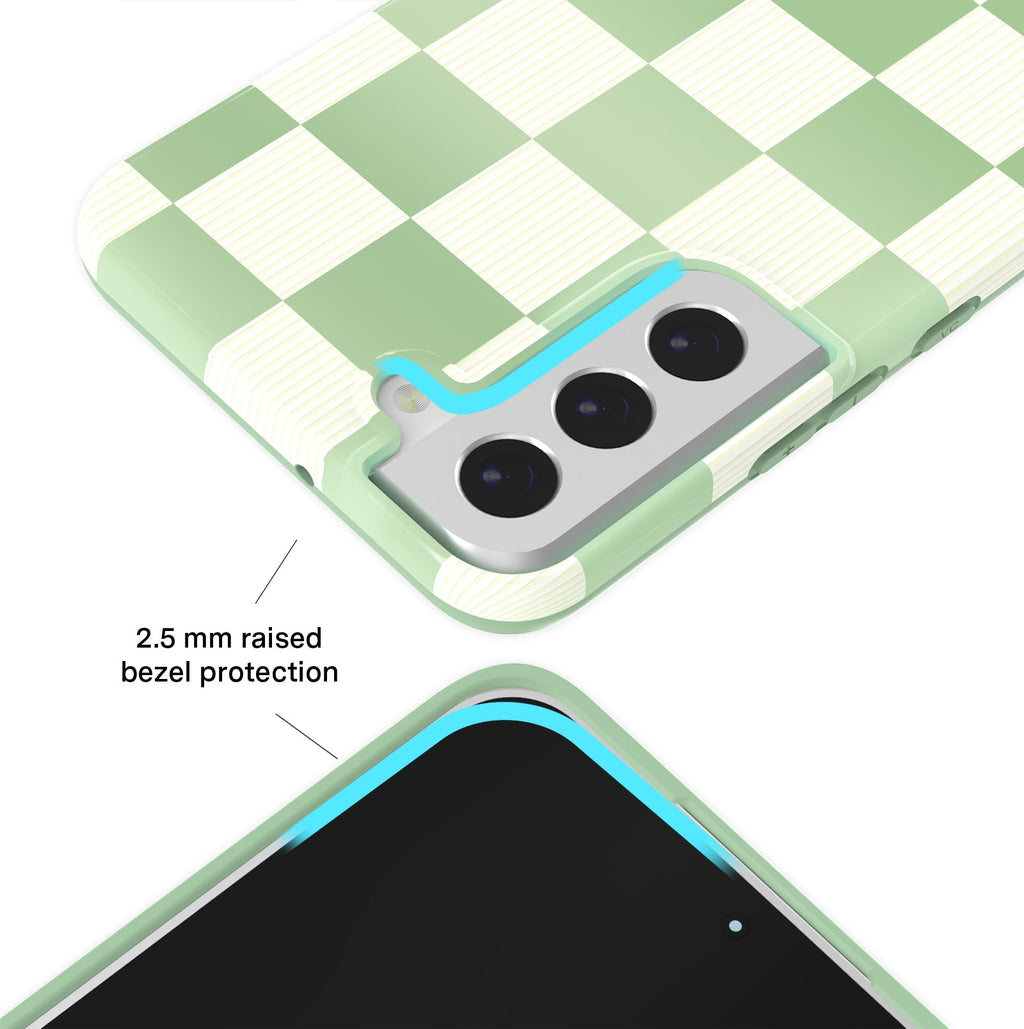 Pistachio Vibe Checkered Samsung Case