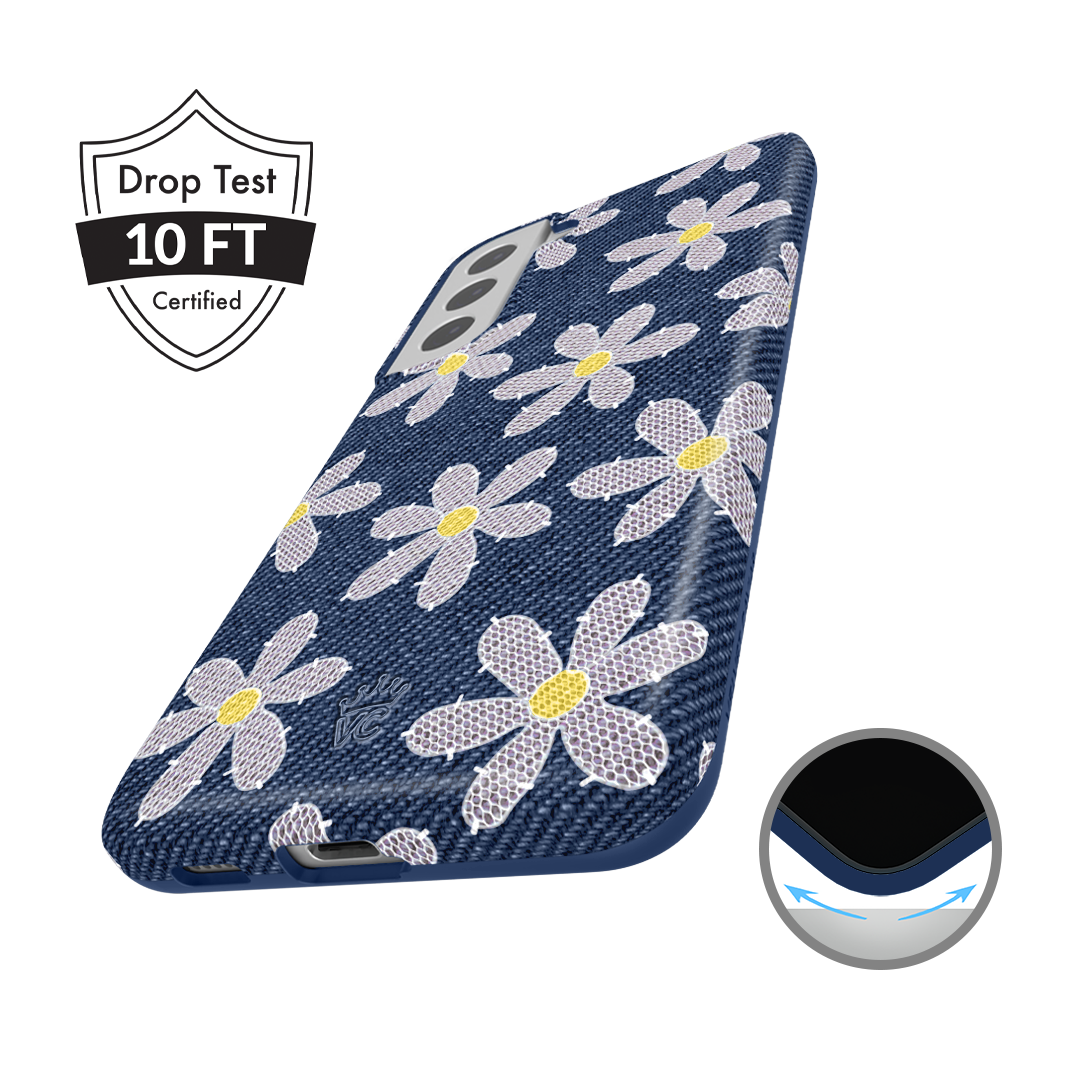 Denim Daisy Samsung Case