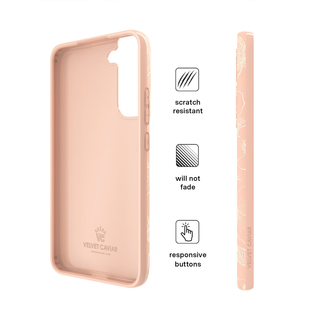 Peach Blossom Floral Samsung Case