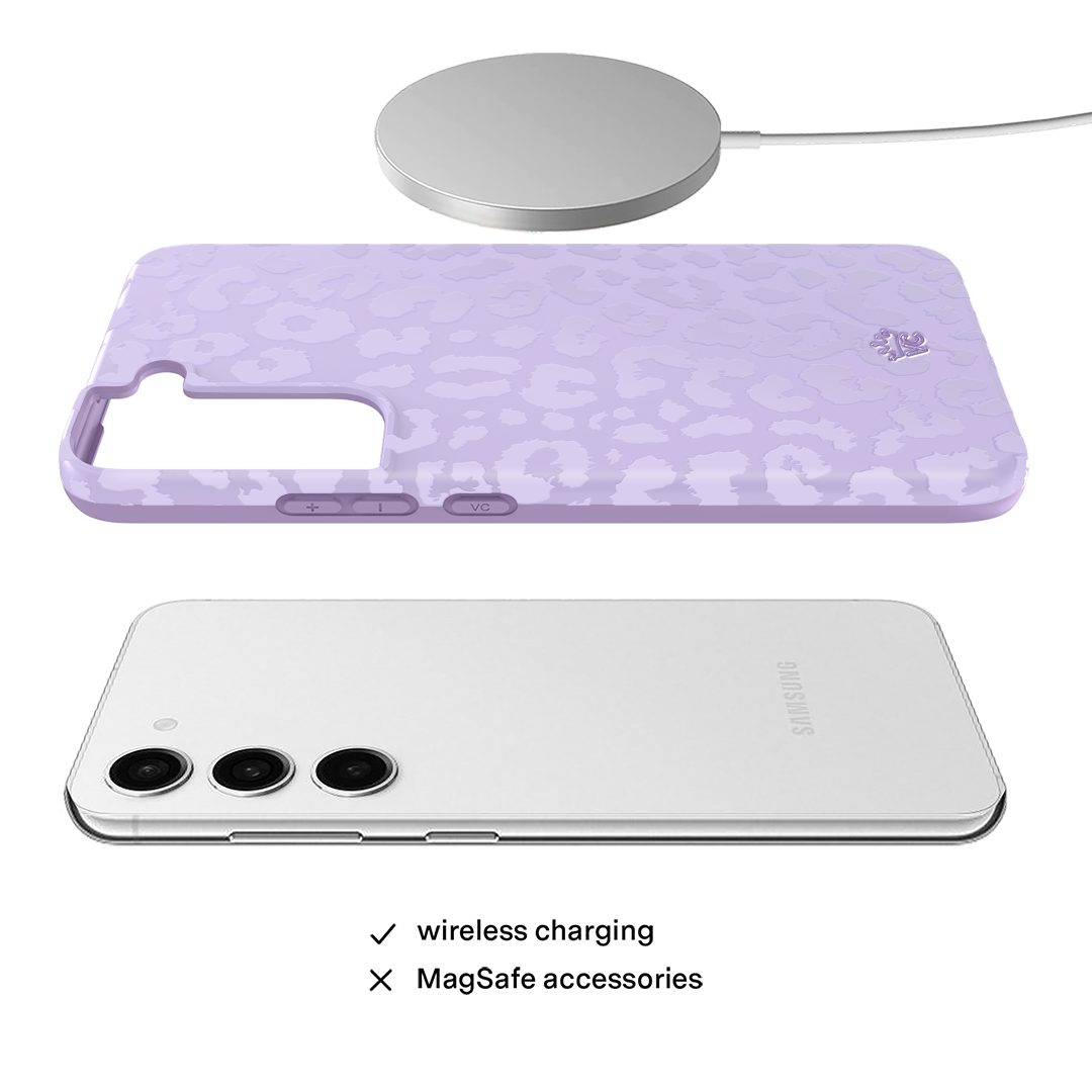 Lilac Leopard Samsung Case