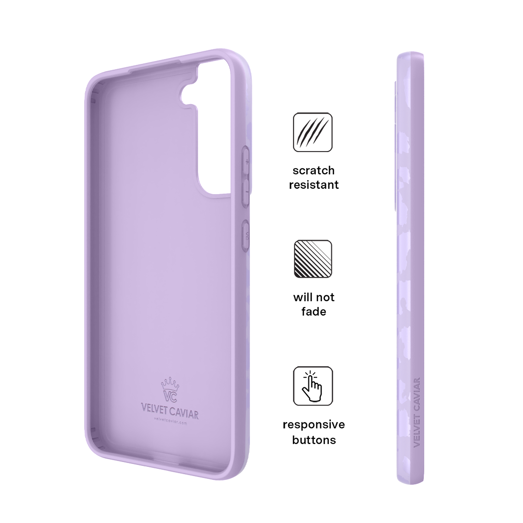 Lilac Leopard Samsung Case