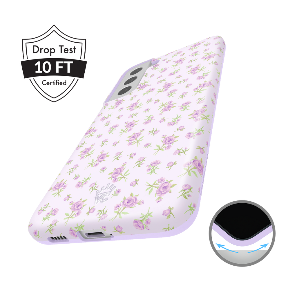 Dainty Lilac Floral Samsung Case