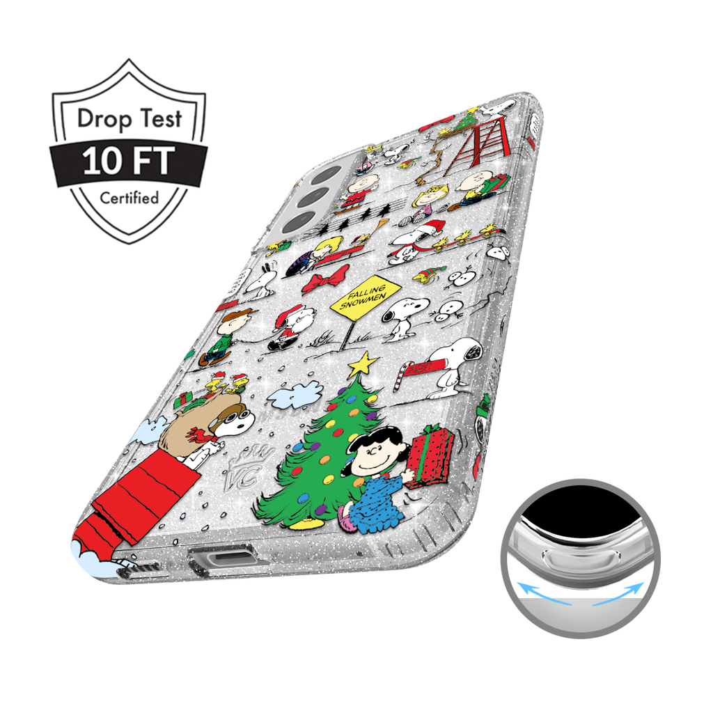 Snoopy Christmas Glitter Samsung Case