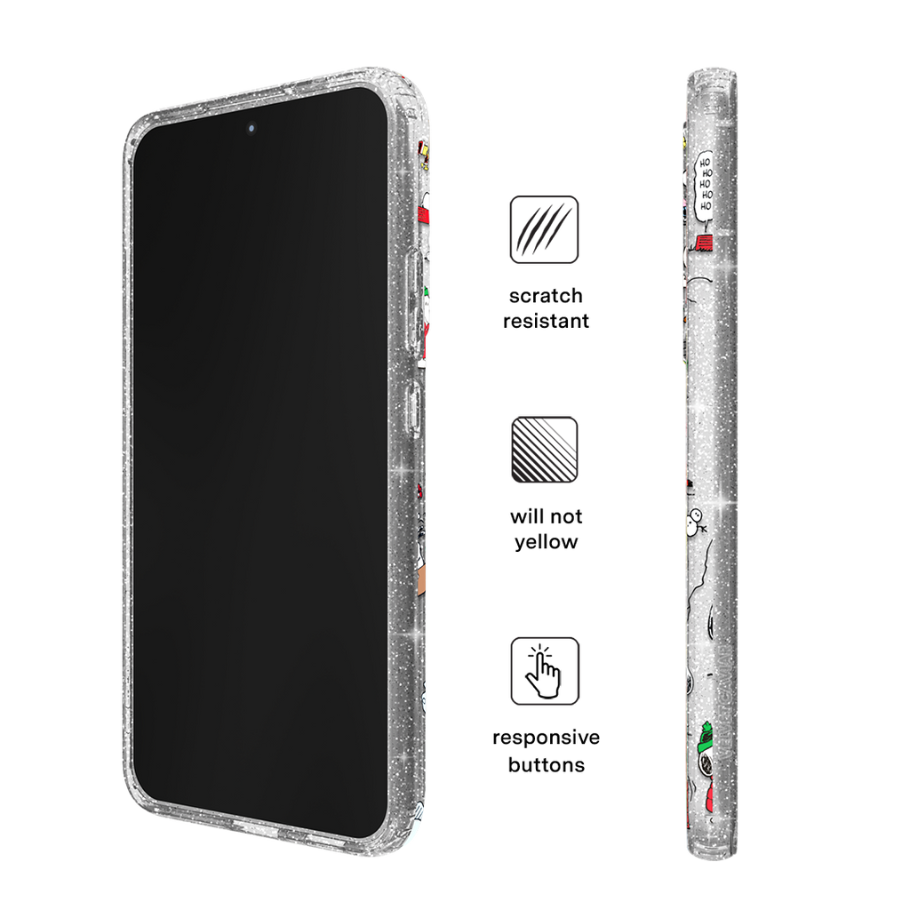 Snoopy Christmas Glitter Samsung Case