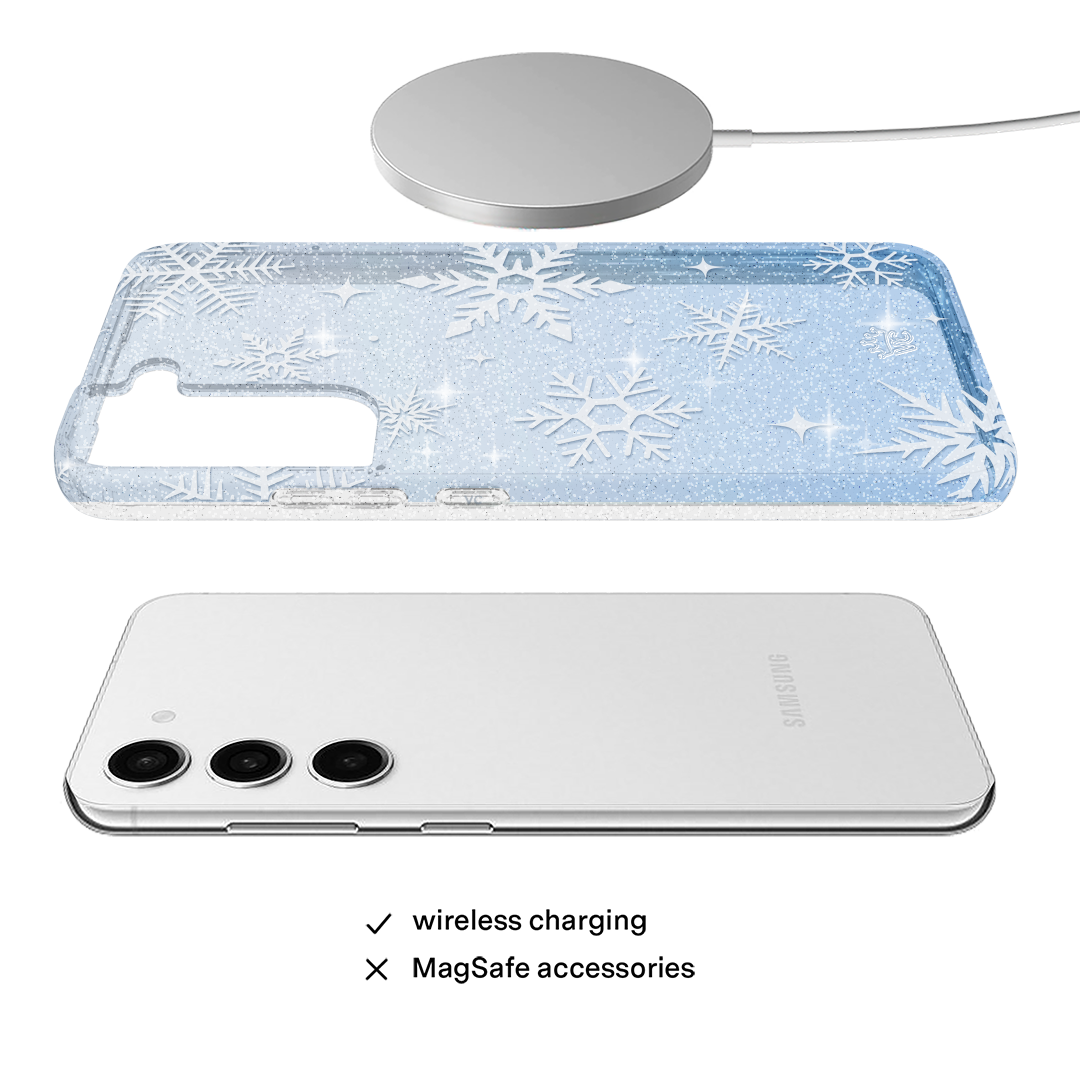 Snow Angel Glitter Samsung Case