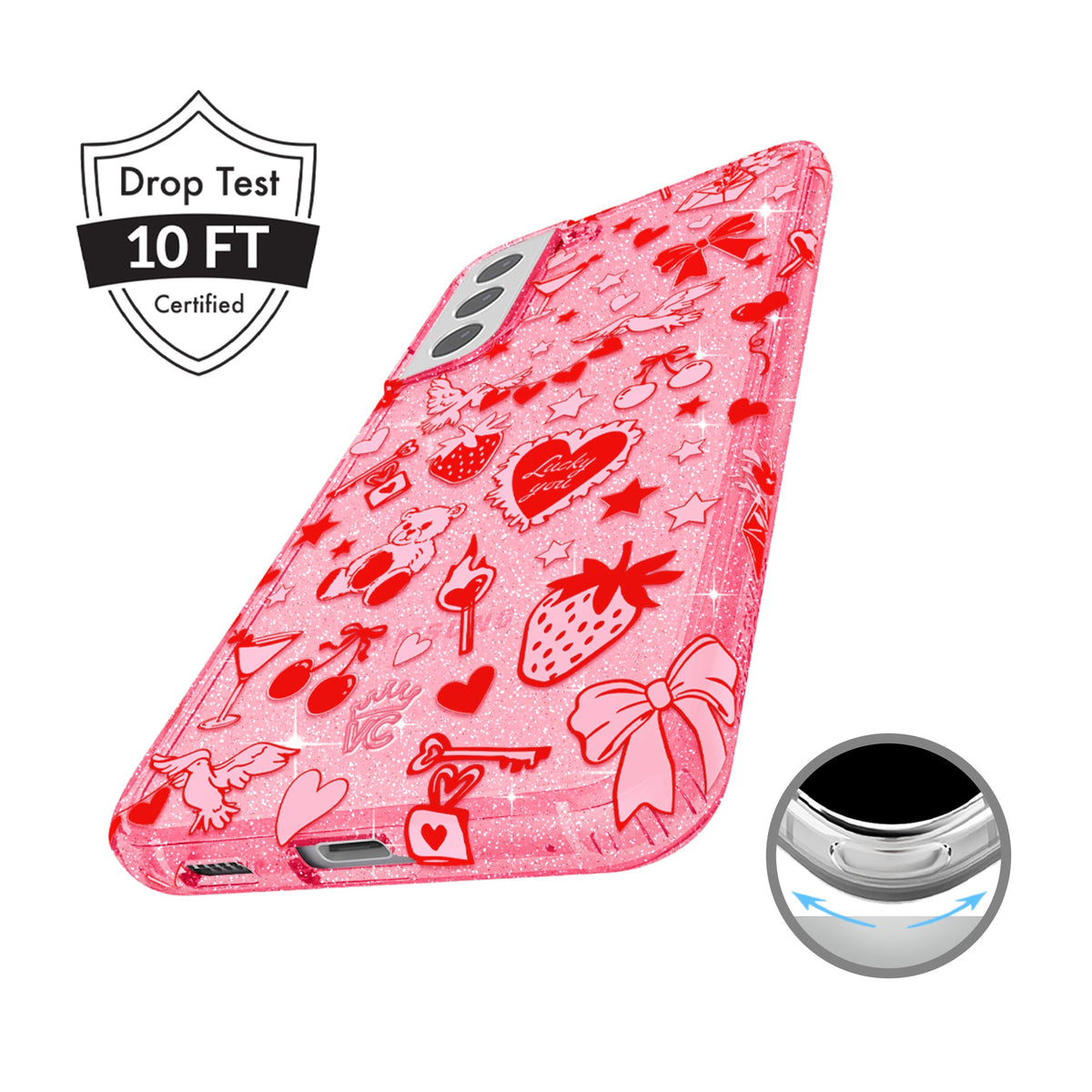 Be Mine Glitter Samsung Case