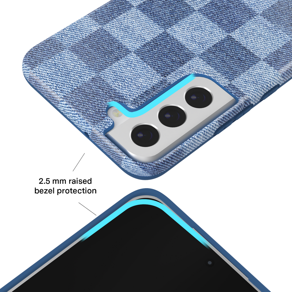 Denim Vibe Checkered Samsung Case