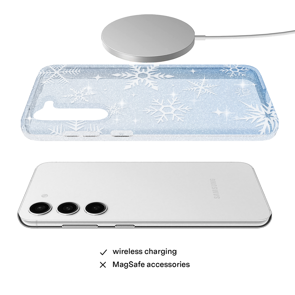 Snow Angel Glitter Samsung Case