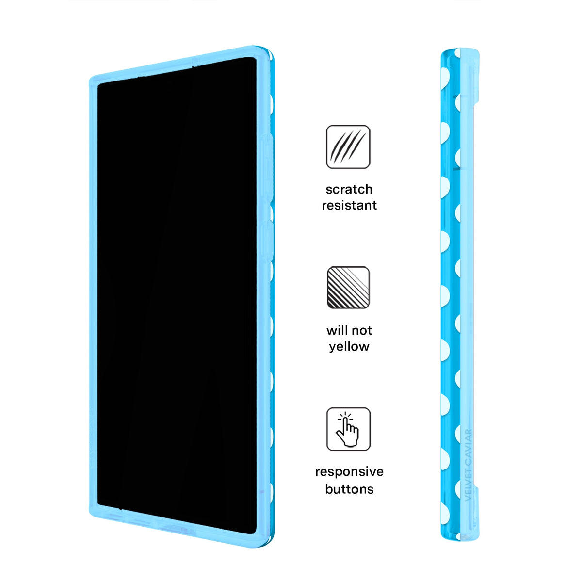Aquamarine Polka Dot Samsung Case