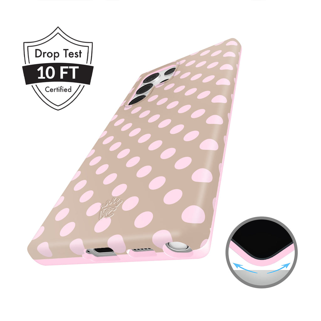 Brown Sugar Polka Dot Samsung Case