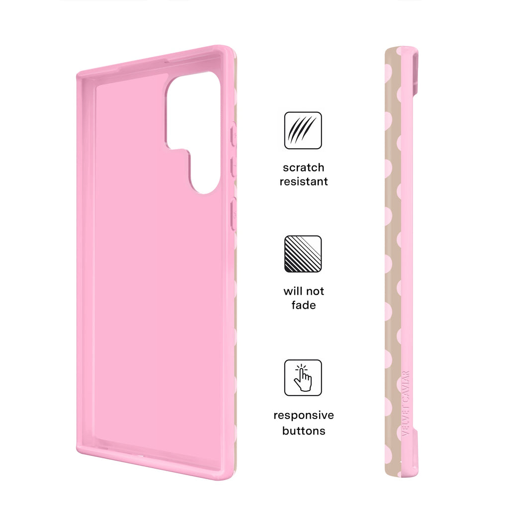 Brown Sugar Polka Dot Samsung Case