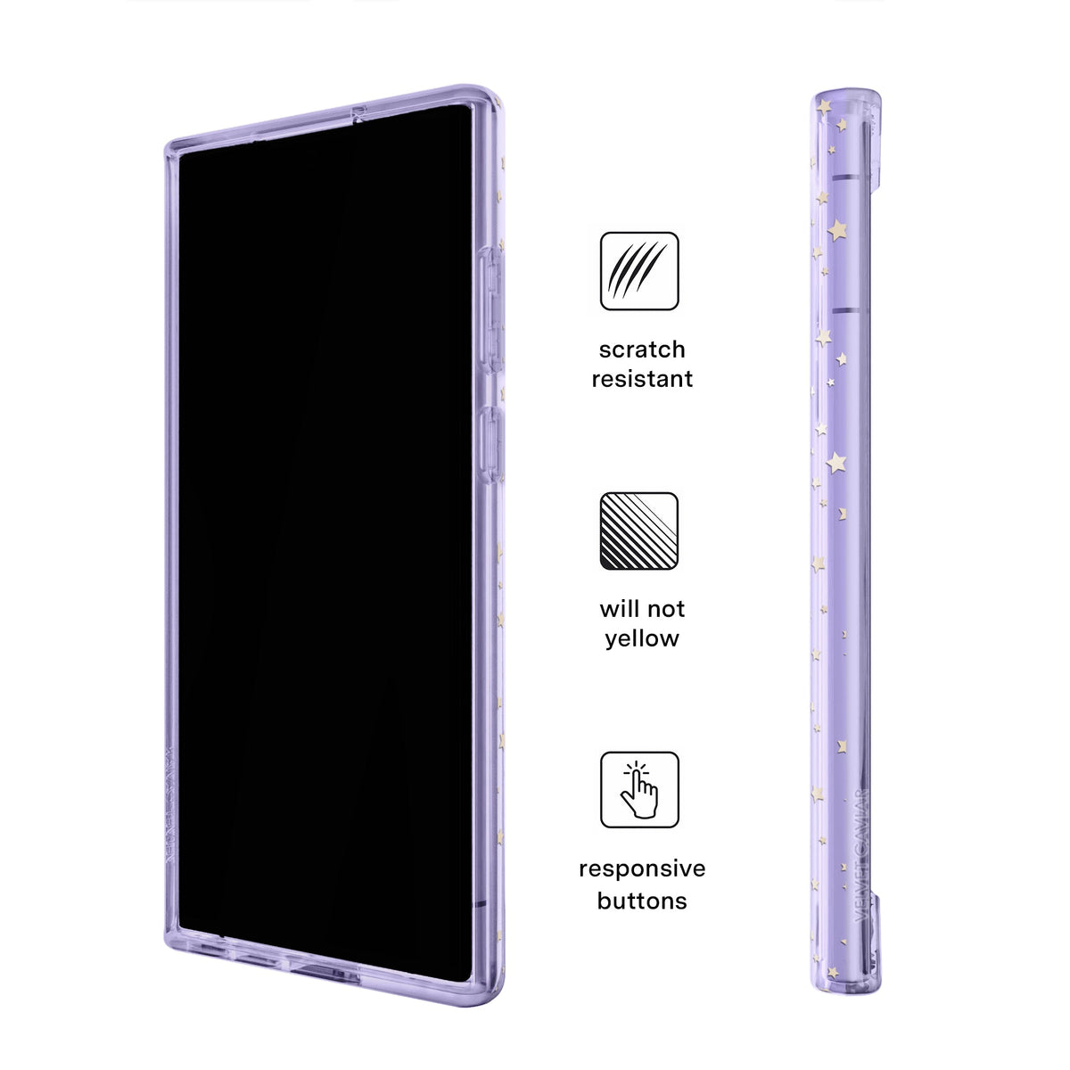 Lilac Celestial Stars Samsung Case