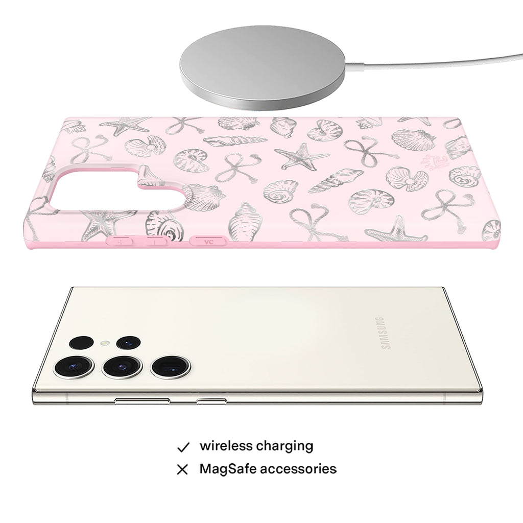 Pink Coastal Seashells Samsung Case
