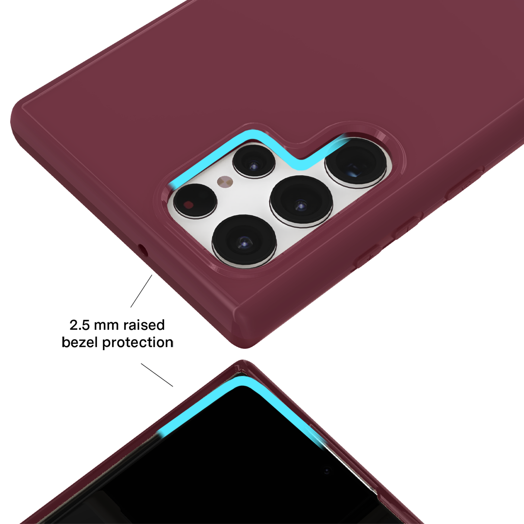Burgundy 1990 Samsung Case