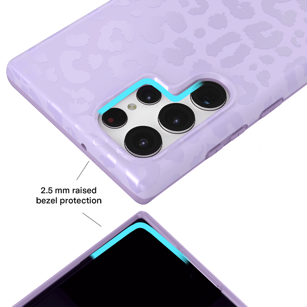 Lilac Leopard Samsung Case