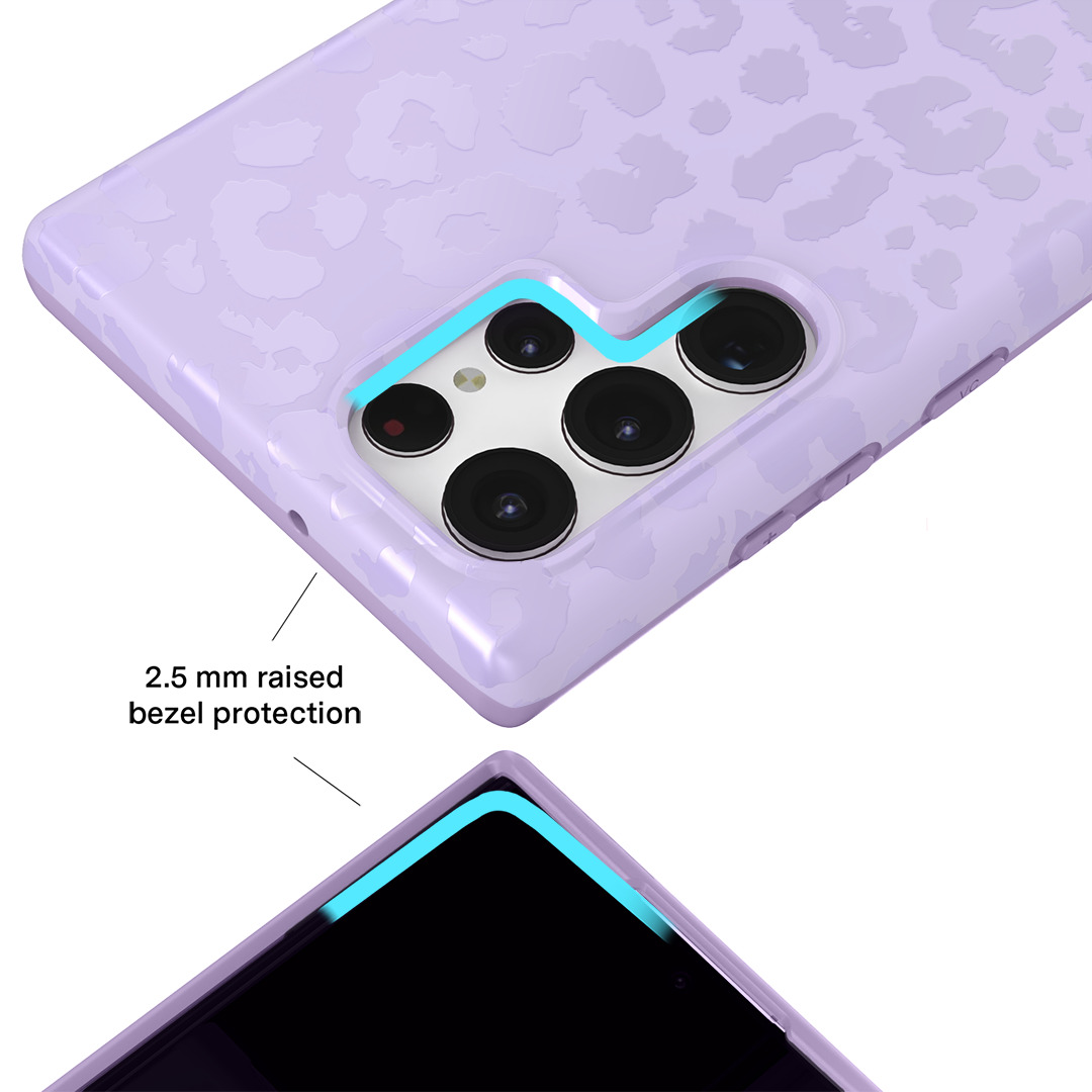 Lilac Leopard Samsung Case
