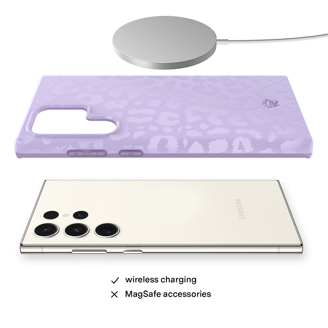 Lilac Leopard Samsung Case
