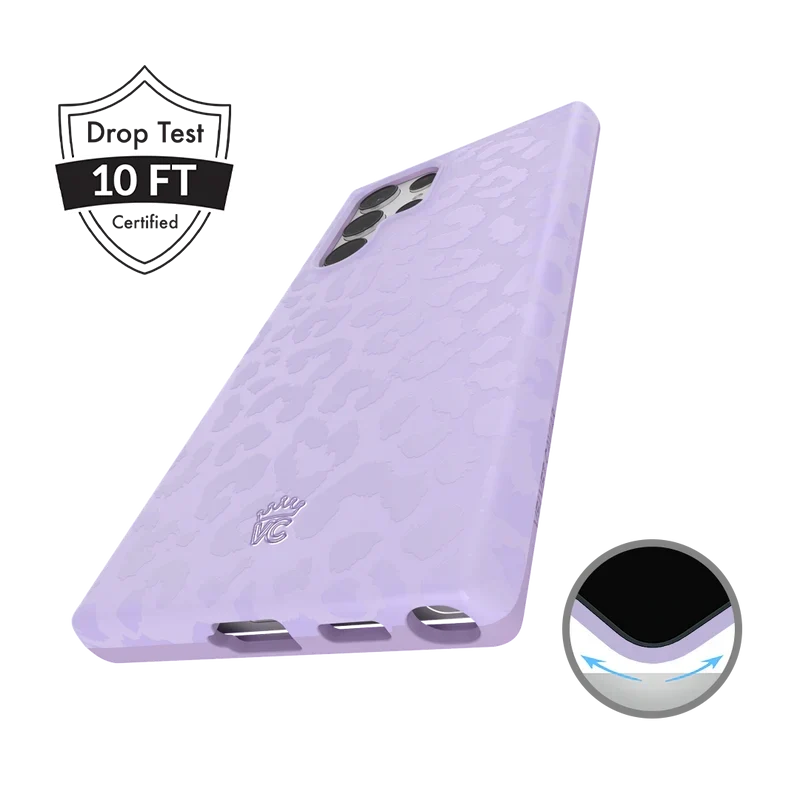 Lilac Leopard Samsung Case