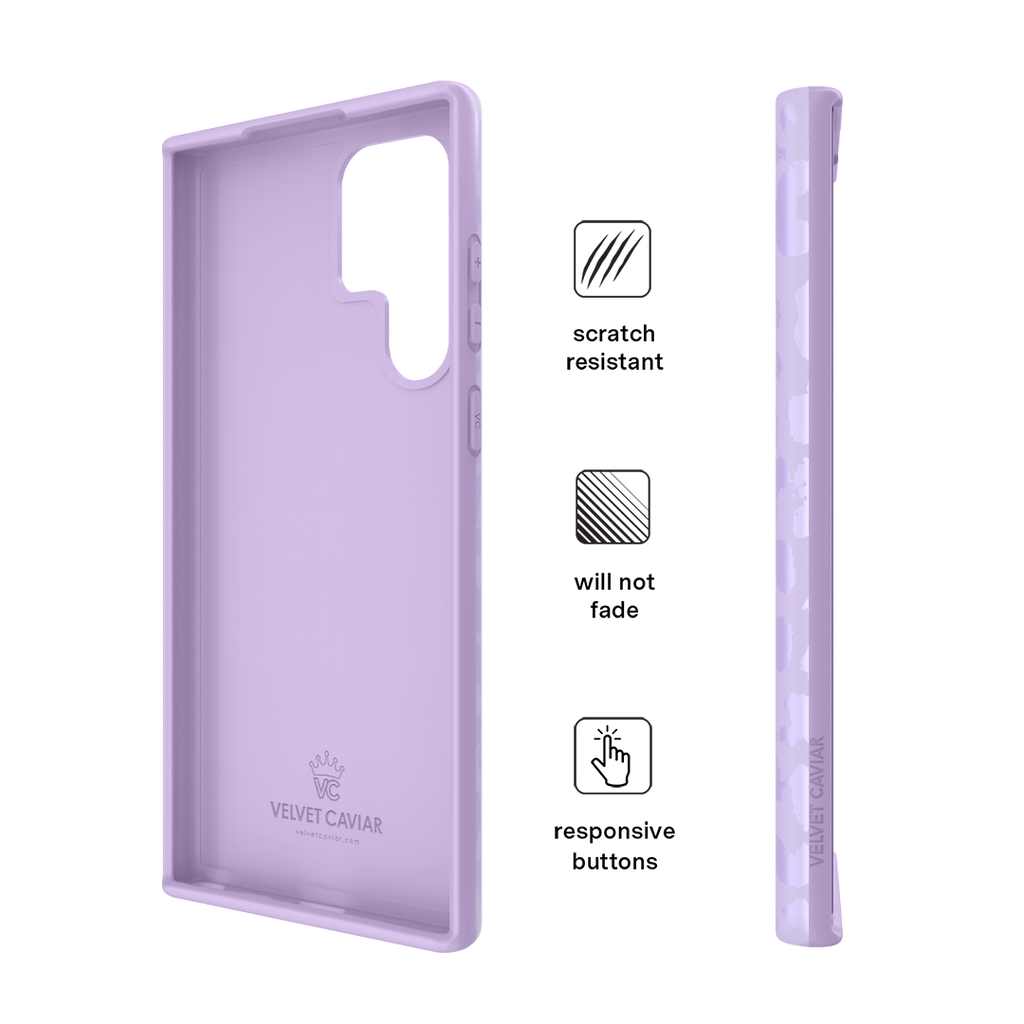 Lilac Leopard Samsung Case
