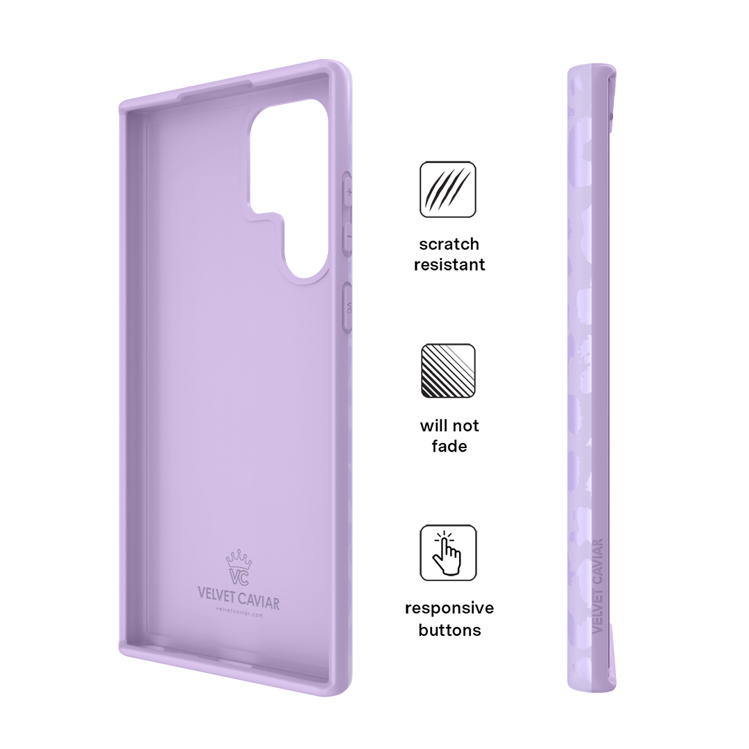 Lilac Leopard Samsung Case