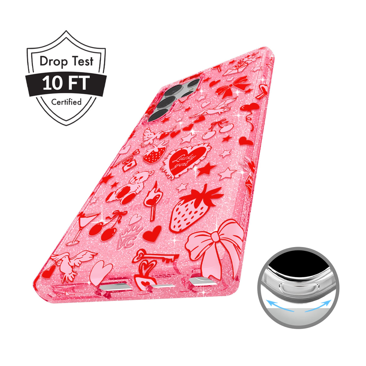 Be Mine Glitter Samsung Case