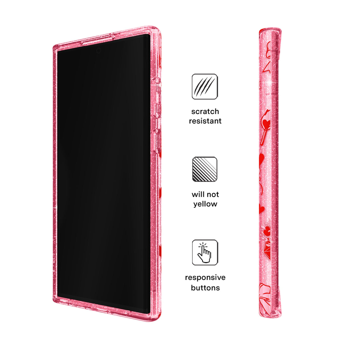 Be Mine Glitter Samsung Case