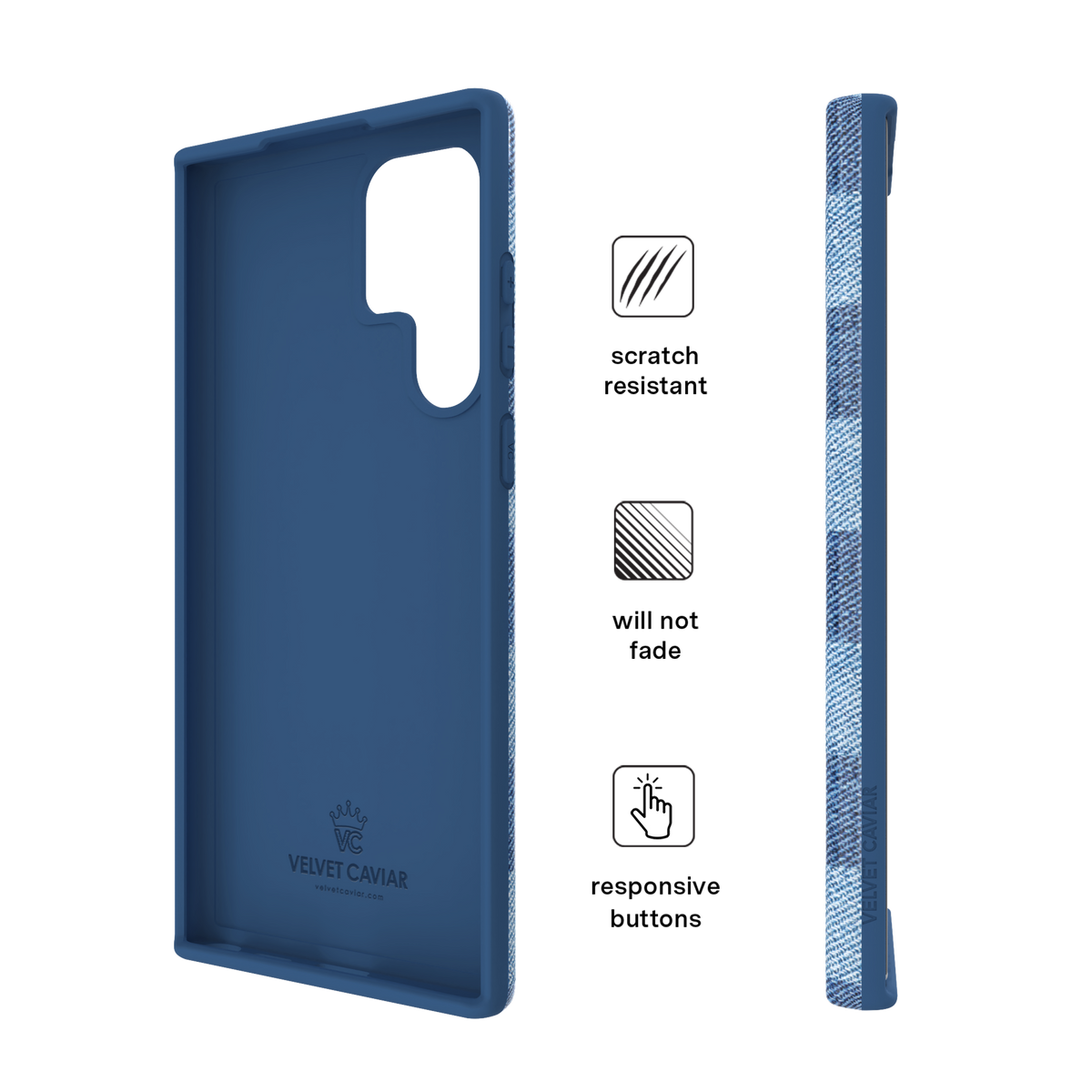 Denim Vibe Checkered Samsung Case