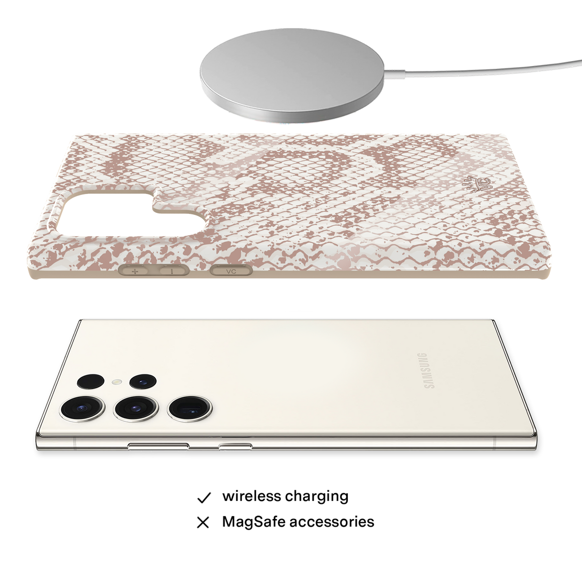 Nude Python Samsung Case