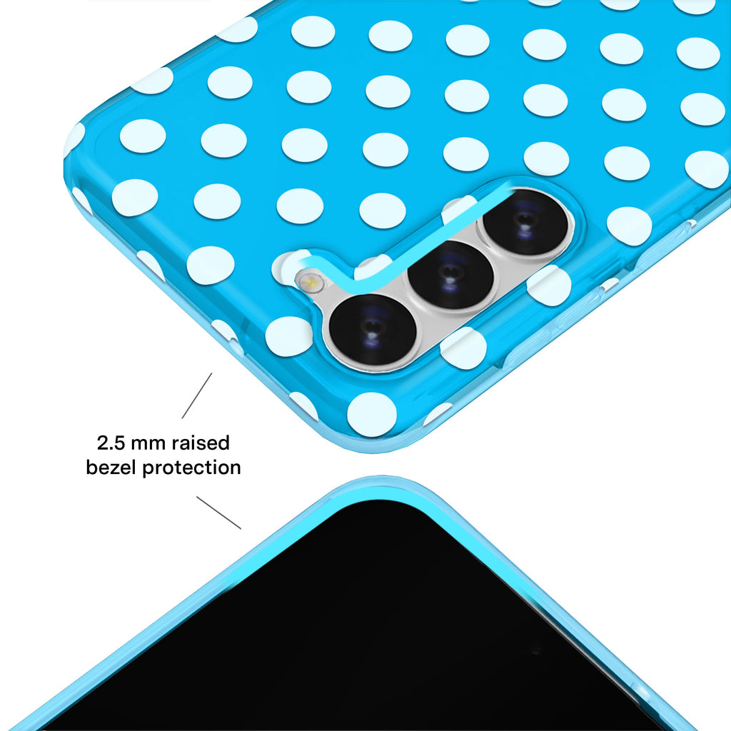 Aquamarine Polka Dot Samsung Case