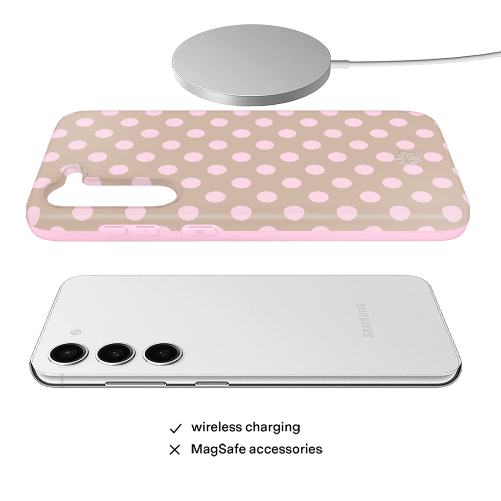 Brown Sugar Polka Dot Samsung Case