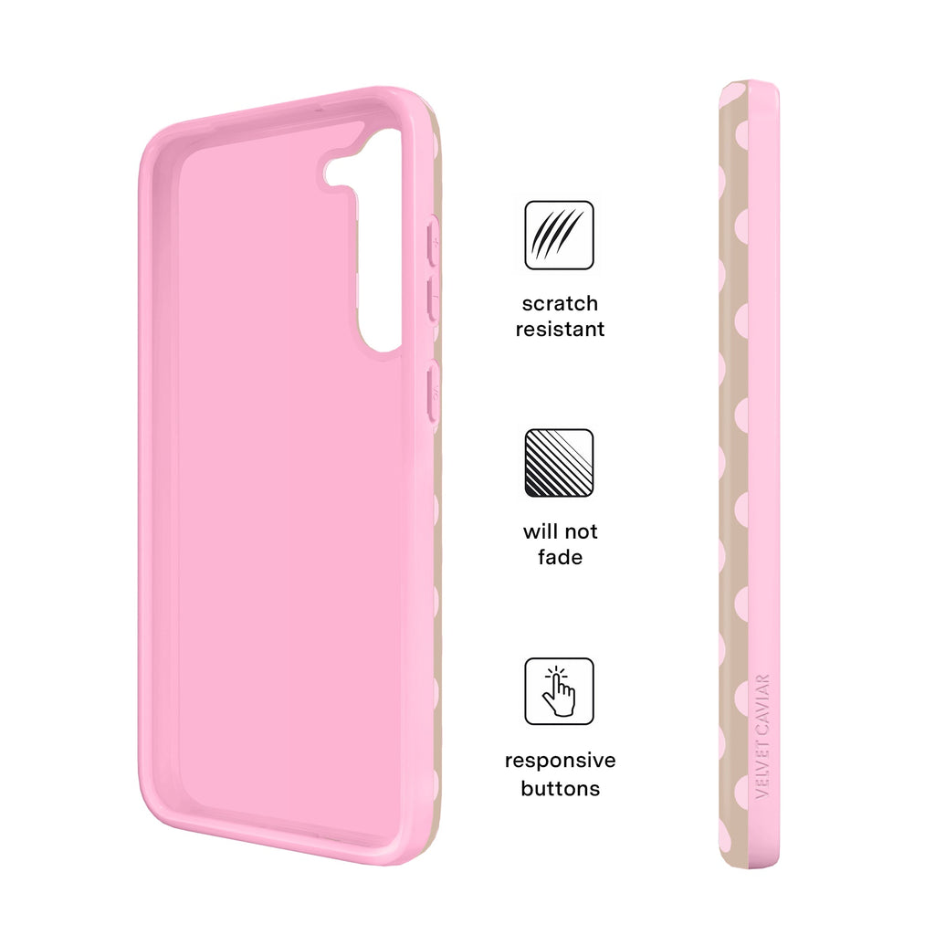 Brown Sugar Polka Dot Samsung Case