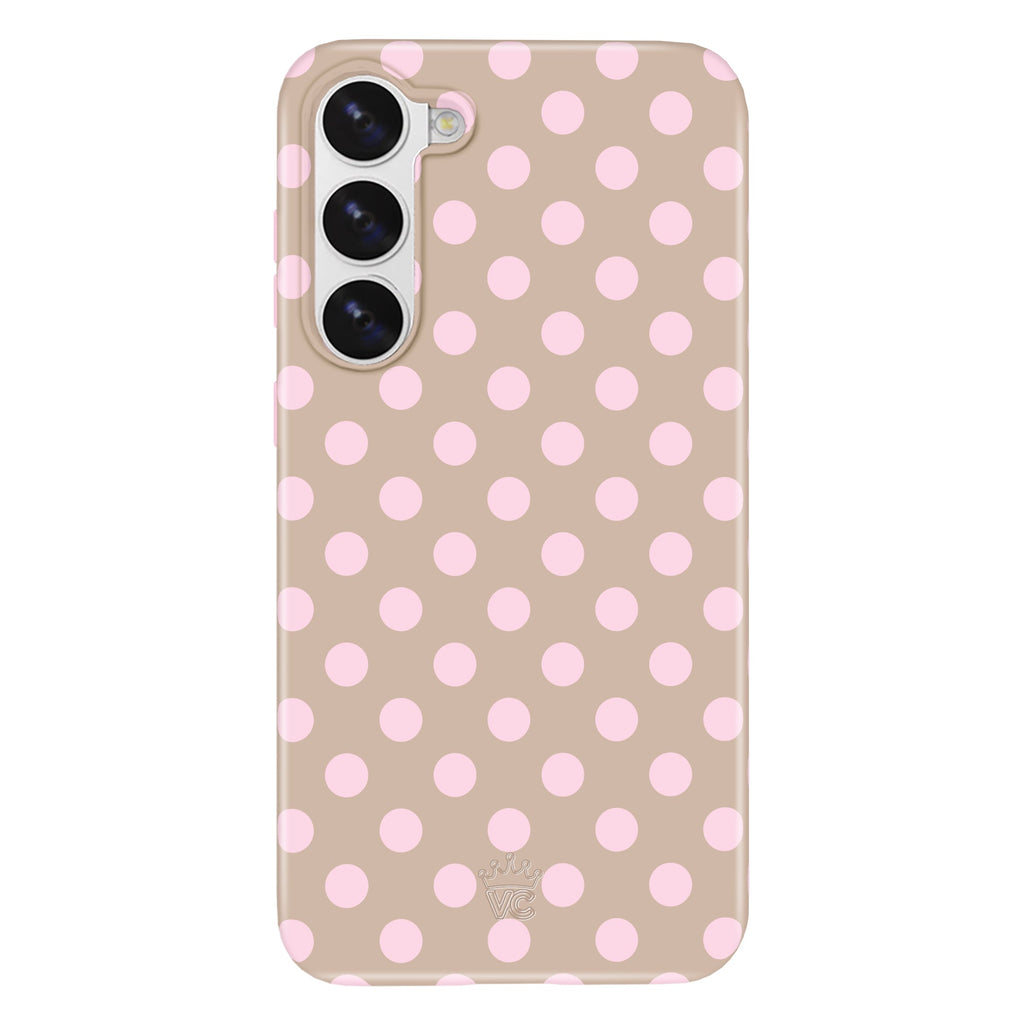Brown Sugar Polka Dot Samsung Case
