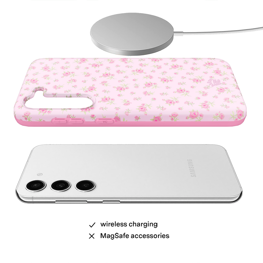Dainty Pink Floral Samsung Case