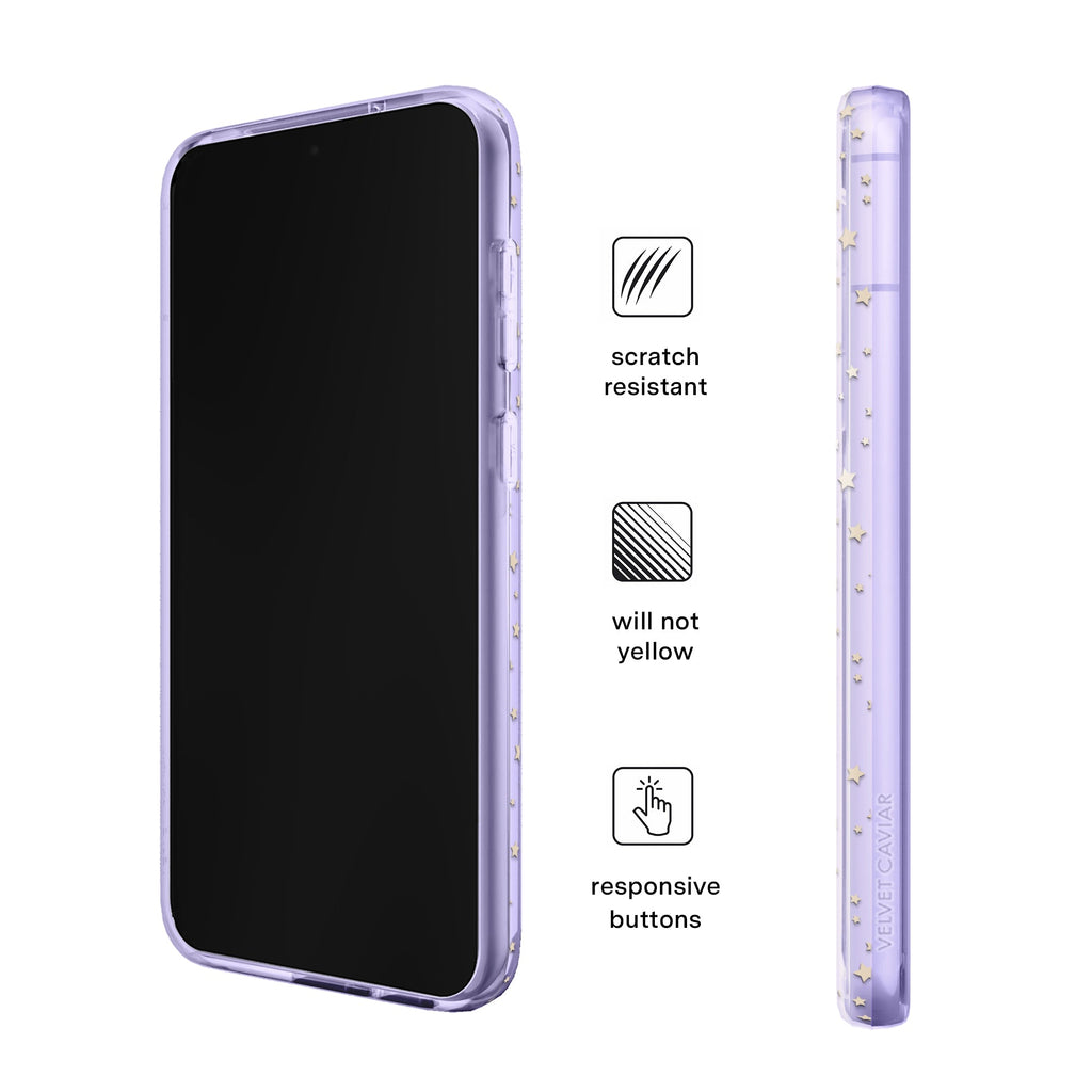 Lilac Celestial Stars Samsung Case